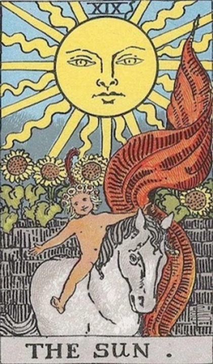 Hình tượng mặt trời trong bài Tarot