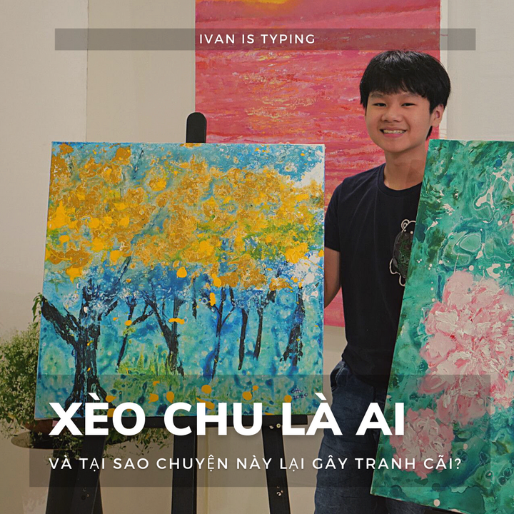 Phó Vạn An, sinh năm 2007, được mọi người biết đến qua fanpage "Xèo Chu Art".