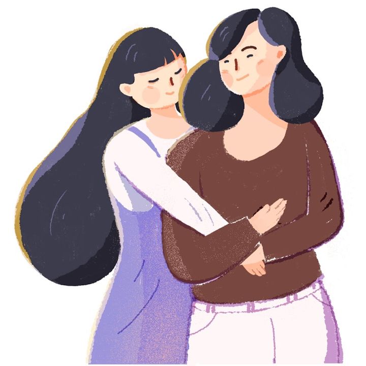 Tôi vẫn luôn ước được ôm mẹ và hít hà vô tư như thế này