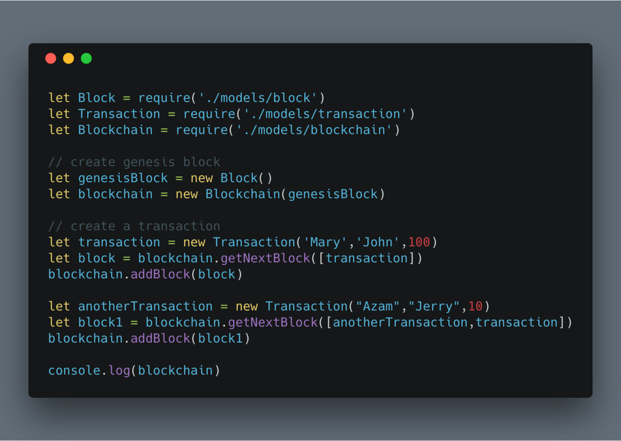 Sử dụng Javascript để lập trình chuỗi khối (Blockchain)