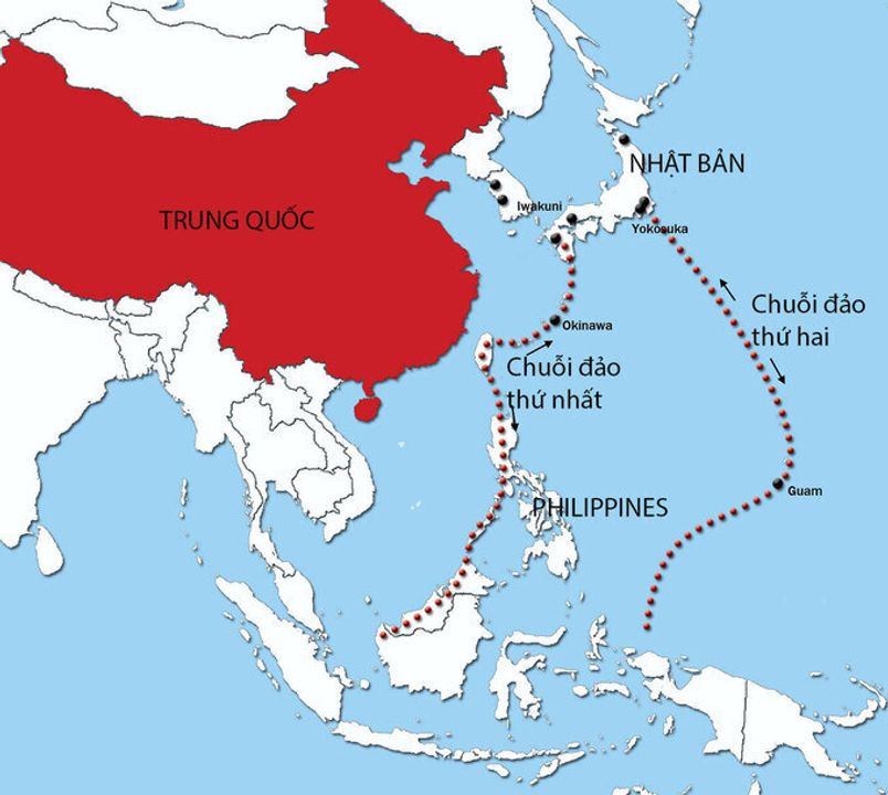 Chiến lược chuỗi đảo, vòng kim cô siết chặt Trung Quốc.