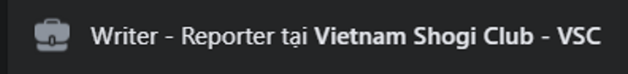"Nghề" của tôi tại đây. Về cơ bản là lắm mồm.