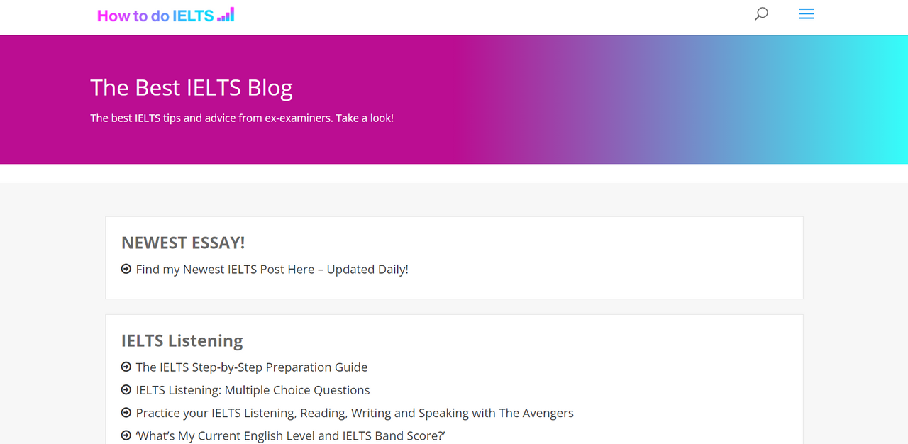 website của blog How to do IELTS