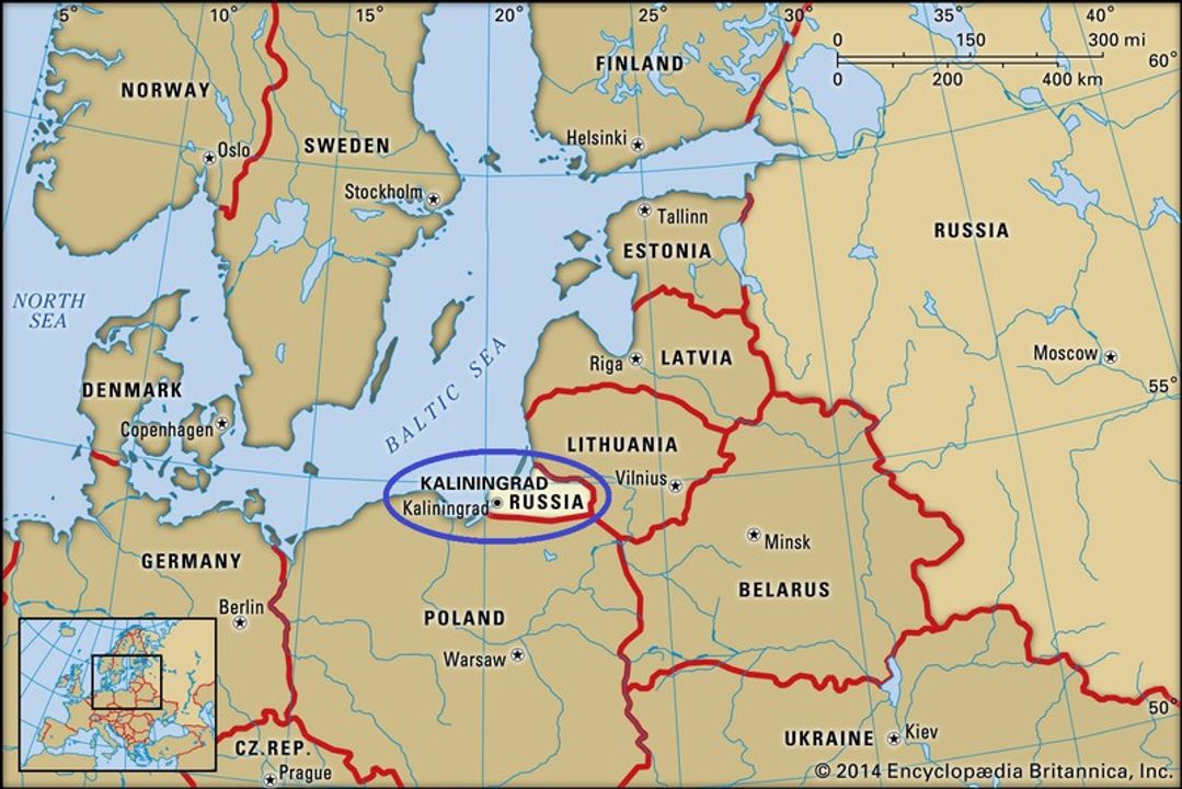 Kaliningrad, vùng lãnh thổ đặc biệt của Nga. Nguồn: trên ảnh.