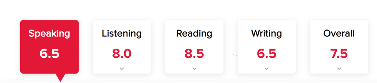 Điểm IELTS của mình