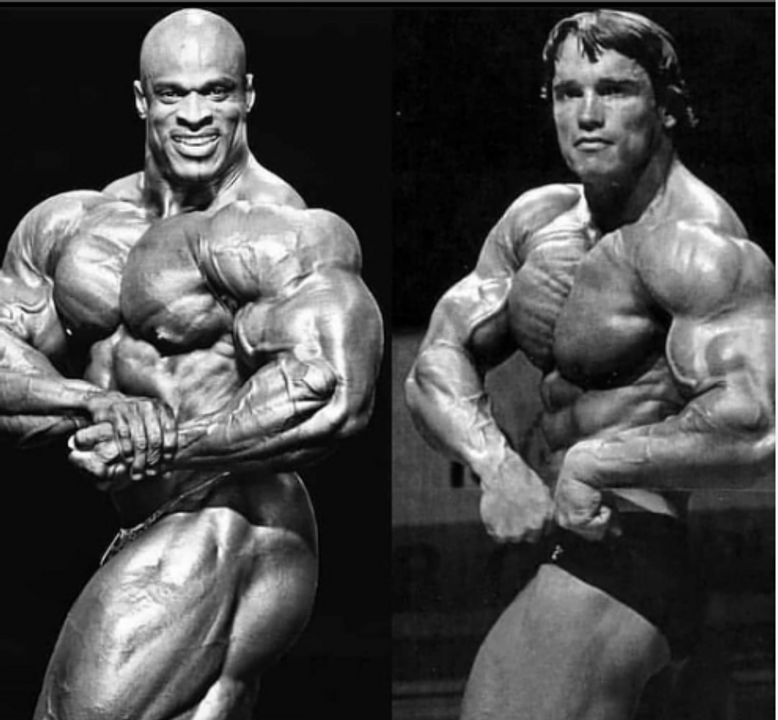 ronnie coleman và arnold schwarzenegger