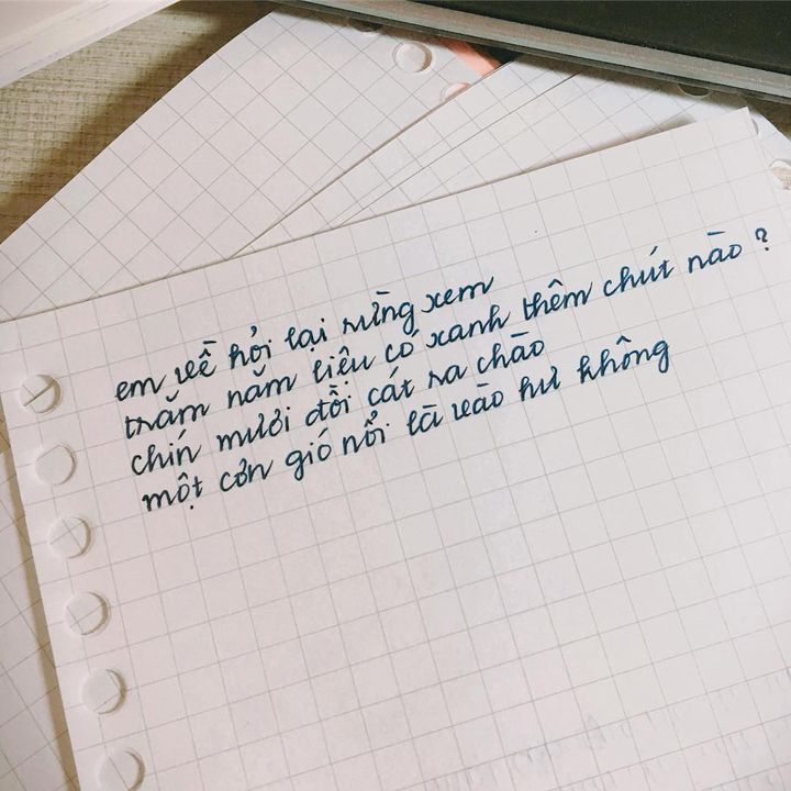 Có ai thích viết tay lại mấy bài thơ đúng cảm xúc của mình giống tui hong? (Sự đã rồi anh ngồi anh hát - Lu)