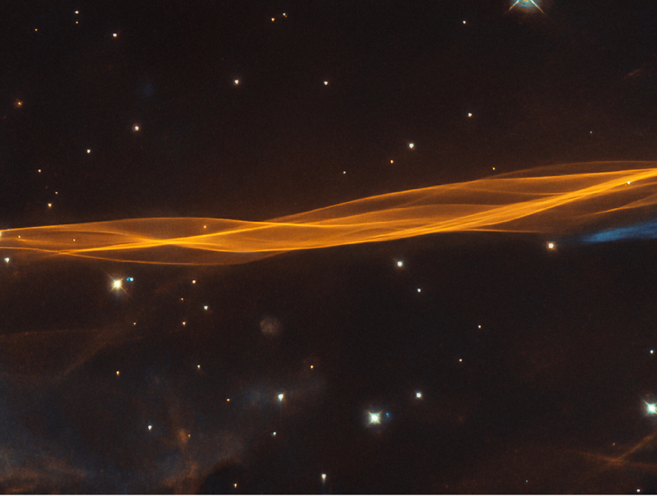 Một dòng điện Birkeland chạy qua không gian "trống rỗng" giữa các vì sao. (ảnh chụp từ Hubble)
