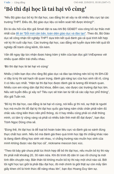 Bài báo từ năm 2013