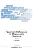 Quantum Coherence in Mesoscopic Systems