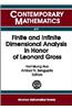 Finite and Infinite Dimensional Analysis in Honor of Leonard Gross