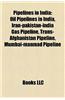 Pipelines in India: Oil Pipelines in India, Iran-Pakistan-India Gas Pipeline, Trans-Afghanistan Pipeline, Mumbai-Manmad Pipeline