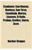 Candamo: San Roman, Ventosa, San Tirso, Fenolleda, Murias, Llamero, El Valle, Prahua, Grullos, Cuero, Aces