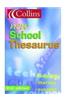 Collins New School Thesaurus