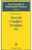 Several Complex Variables III