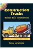 Construction Trucks Stained Glass Coloring Book