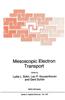 Mesoscopic Electron Transport