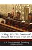 S. Hrg. 112-733: President's Budget for Fiscal Year 2013