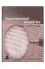 Departmental Enquiries: Concept, Procedure & Practice