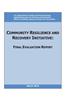 Community Resilience and Recovery Ininiative: Final Evaluation Report (Black and White)