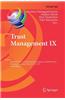 Trust Management IX: 9th Ifip Wg 11.11 International Conference, Ifiptm 2015, Hamburg, Germany, May 26-28, 2015, Proceedings