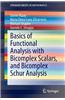 Basics of Functional Analysis with Bicomplex Scalars, and Bicomplex Schur Analysis