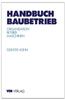 Handbuch Baubetrieb: Organisation Betrieb Maschinen