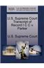 U.S. Supreme Court Transcript of Record I C C V. Parker