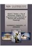 Ruth E. Tinsley V. City of Richmond, Virginia. U.S. Supreme Court Transcript of Record with Supporting Pleadings