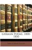 German Poems, 1800-1850