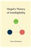 Hegel's Theory of Intelligibility