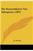 Die Stammblatter Von Sphagnum (1891)