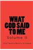 What God Said to Me
