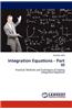 Integration Equations - Part III