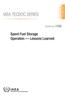 Spent Fuel Storage Operation-Lessons Learned: IAEA Tecdoc Sereis No. 1725