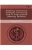 Exploring Instructional Strategies and Learning Goals in Undergraduate Leadership Education.