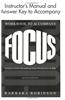 Focus Instructor's Manual with Answer Key: Interactive Grammar for Students of ESL