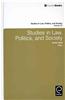 Studies in Law, Politics, and Society