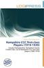 Hampshire CCC First-Class Players (1919-1939)