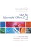 VBA for Microsoft Office 2013, Brief