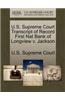 U.S. Supreme Court Transcript of Record First Nat Bank of Longview V. Jackson