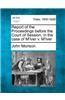 Report of the Proceedings Before the Court of Session, in the Case of M'Iver V. M'Iver