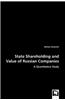 State Shareholding and Value of Russian Companies - A Quantitative Study