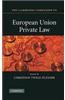 The Cambridge Companion to European Union Private Law