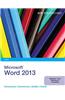 New Perspectives on Microsoft Word 2013: Brief