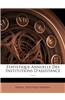 Statistique Annuelle Des Institutions D'Assistance ......