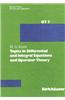 Topics in Differential and Integral Equations and Operator Theory