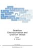 Quantum Electrodynamics and Quantum Optics