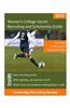 Women's College Soccer Recruiting and Scholarship Guide: Including 1,120 Soccer School Profiles