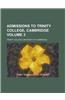 Admissions to Trinity College, Cambridge Volume 3